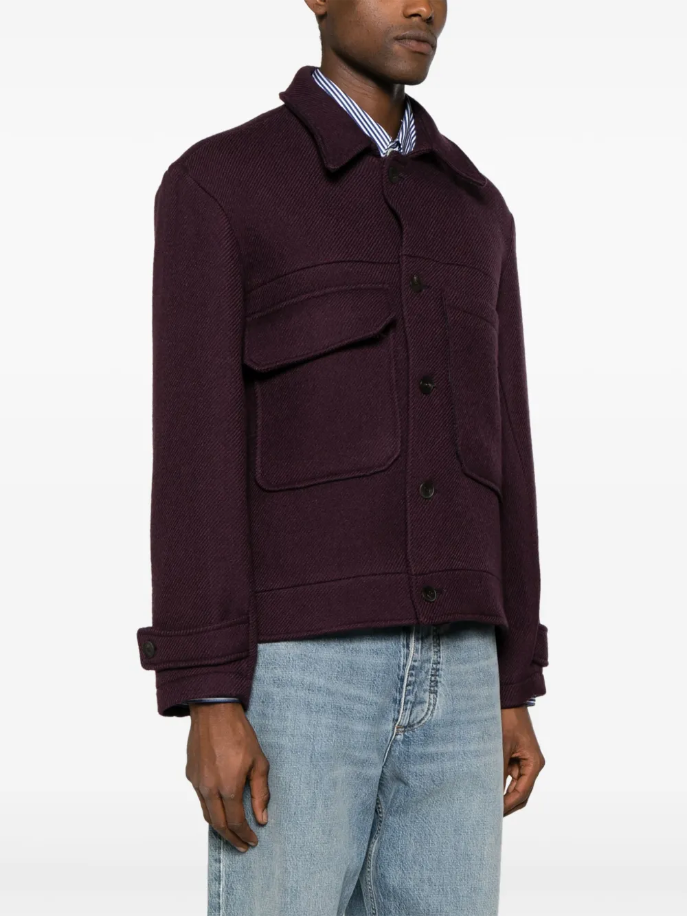  Costumein Dennip Virgin Wool Jacket - Purple 