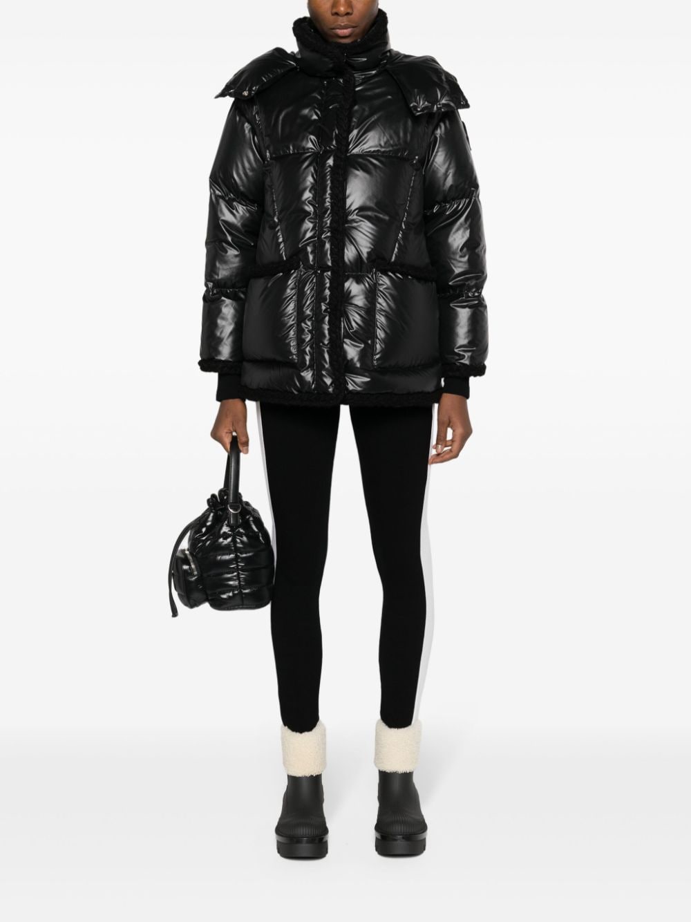 Shop Moncler Cornielle Quilted Puffer Jacket In Blue