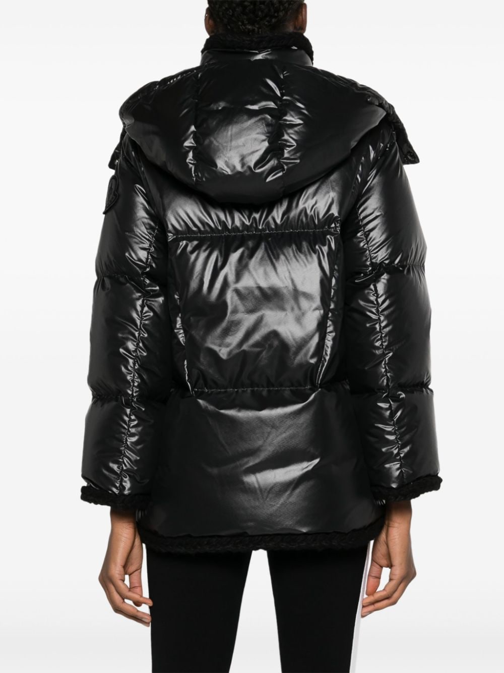 Shop Moncler Cornielle Quilted Puffer Jacket In Blue