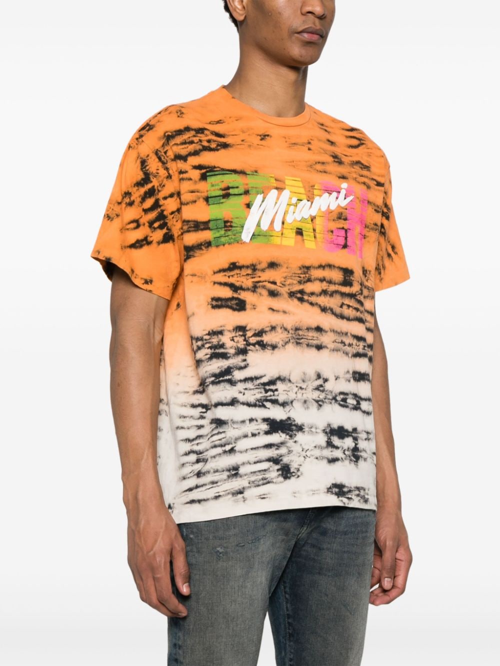 Shop Gallery Dept. Miami Beach Tiger-print T-shirt In Orange