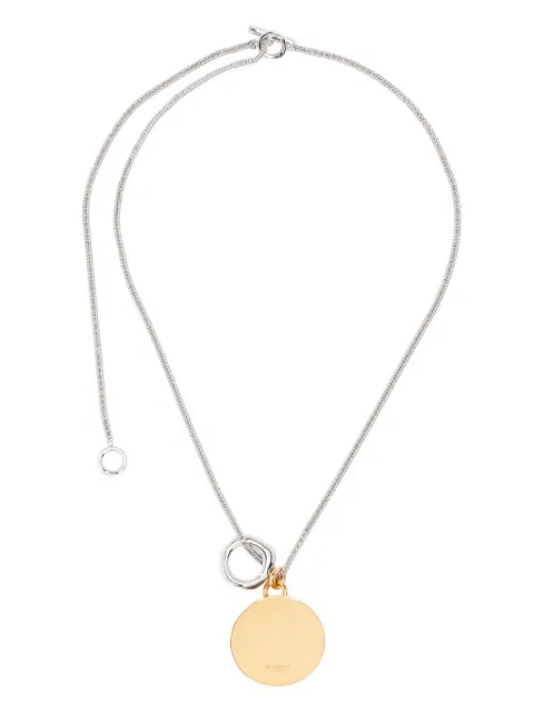 Jil Sander collar con dije de medallón
