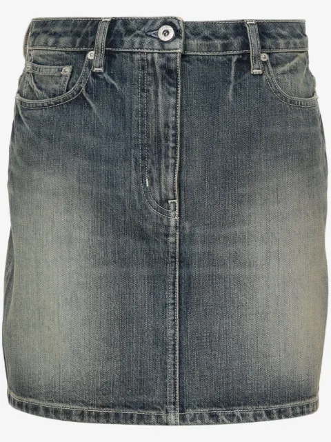 Kenzo logo-embroidered cotton miniskirt