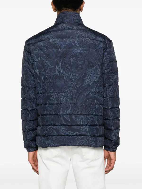 ETRO paisley-print Padded Jacket | Blue | FARFETCH JO