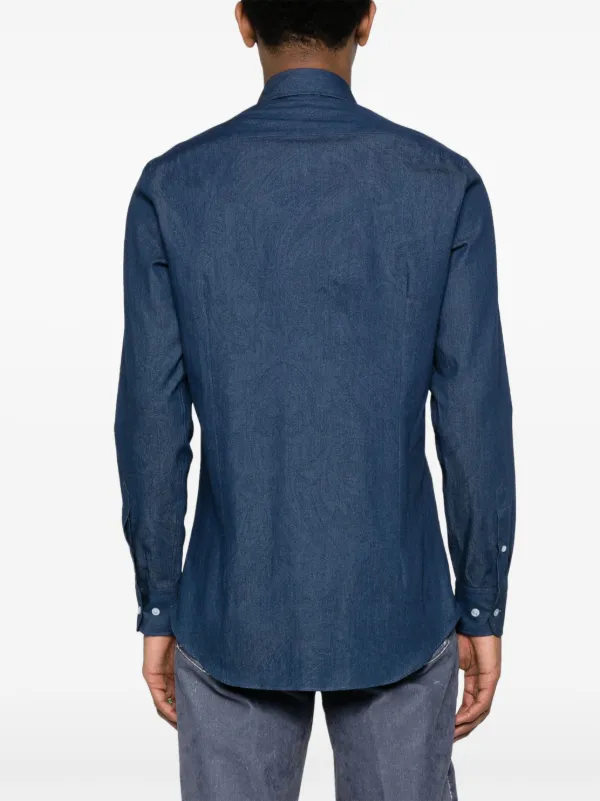 水着・ビーチグッズその他 ETRO Paisley Shirt Multicolor WRPA0027AK757 ETRO Paisley 水洗效果牛仔衬衫| 蓝色| FARFETCH CN