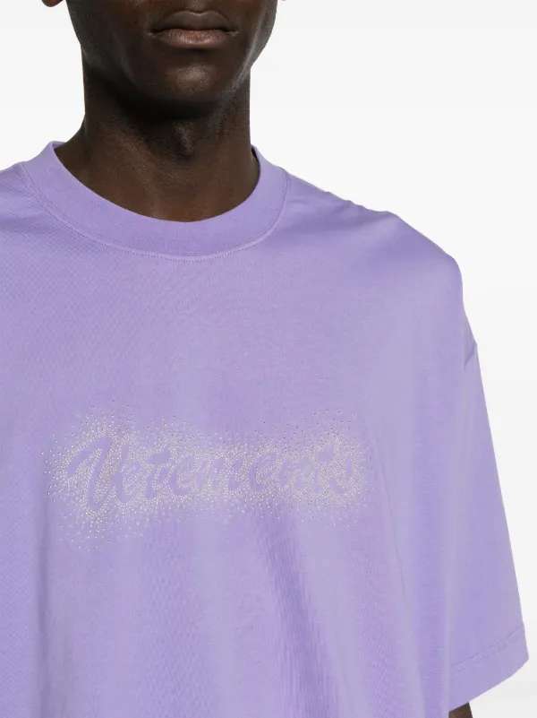 VETEMENTS スタッズトリム Tシャツ | パープル | FARFETCH JP VETEMENTS スタッズトリム Tシャツ | パープル | FARFETCH JP