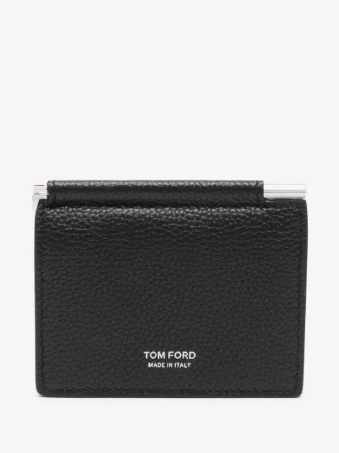 TOM FORD money-clip leather wallet