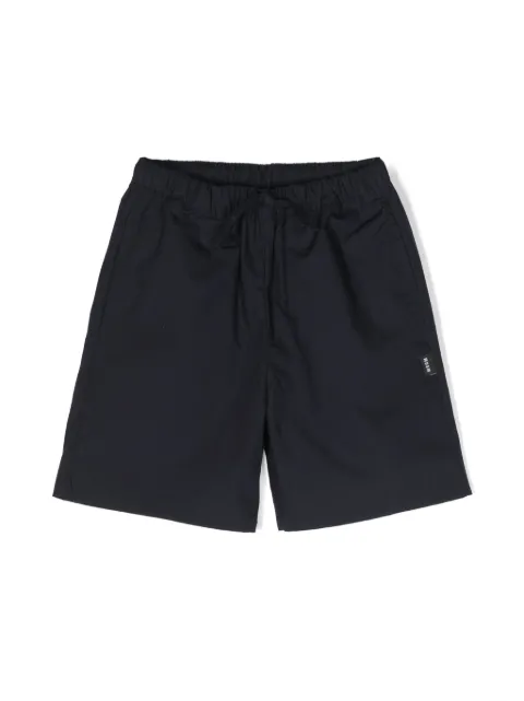 MSGM Kids Parachute cotton bermuda shorts