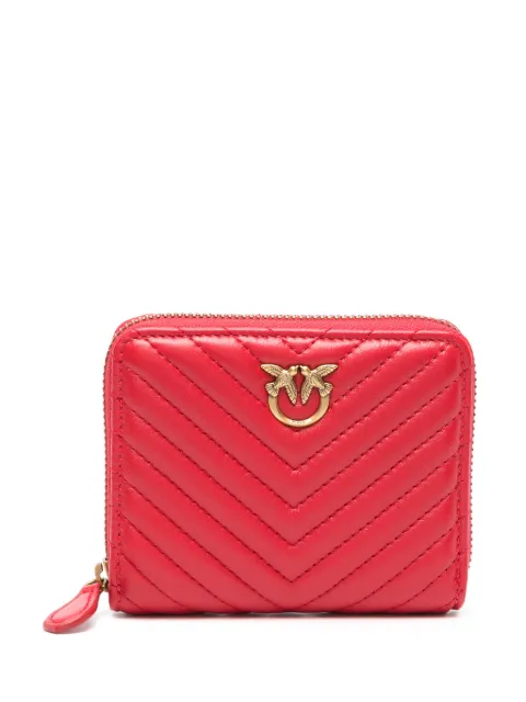 PINKO Love Birds quilted leather wallet