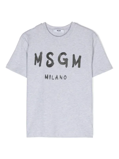 MSGM Kids logo-print cotton T-shirt