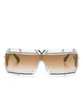 Cazal rectangle-frame sunglasses - White