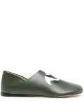 LOEWE Toy leather slippers - Green