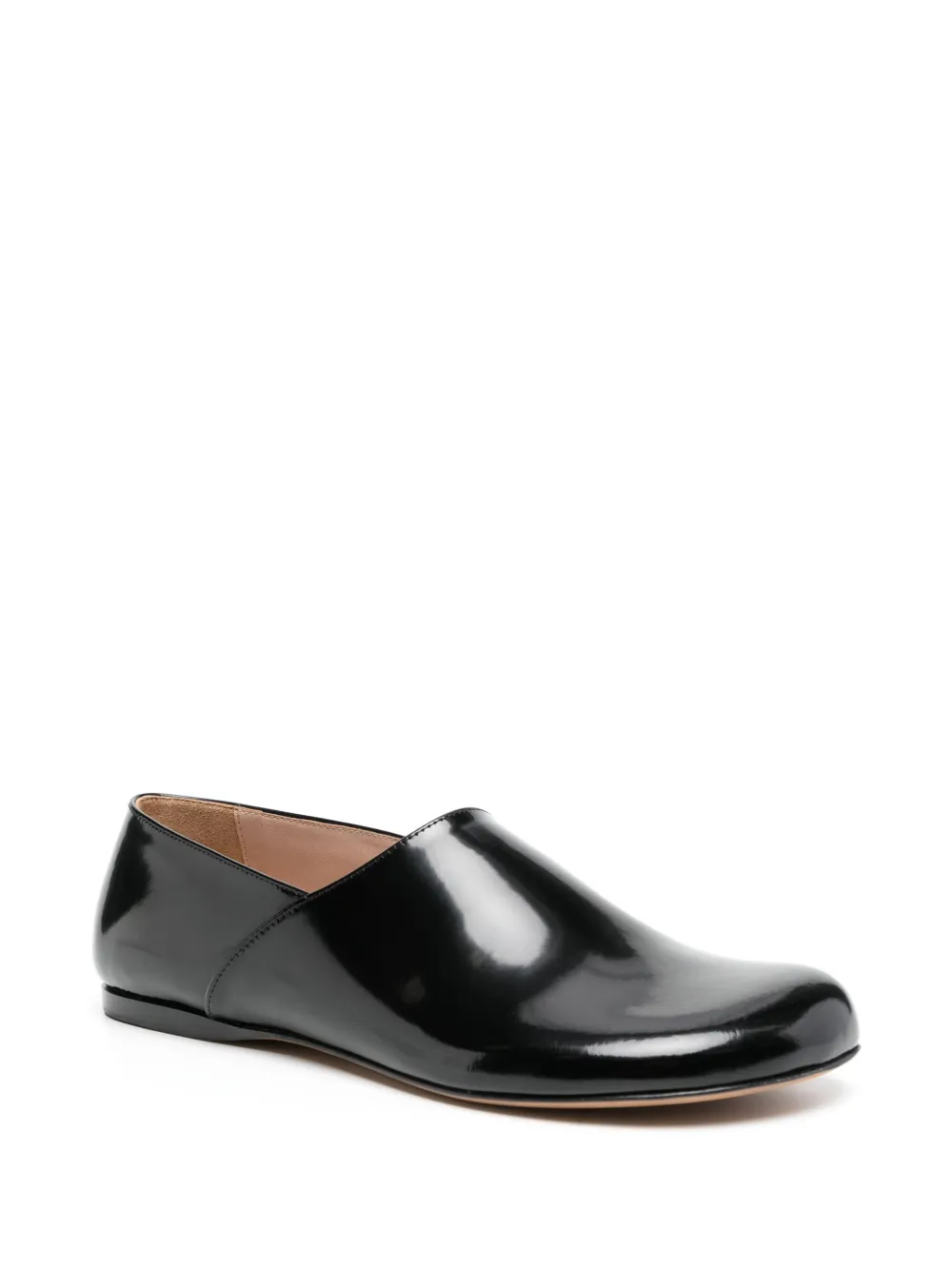 LOEWE Leren slippers - Zwart