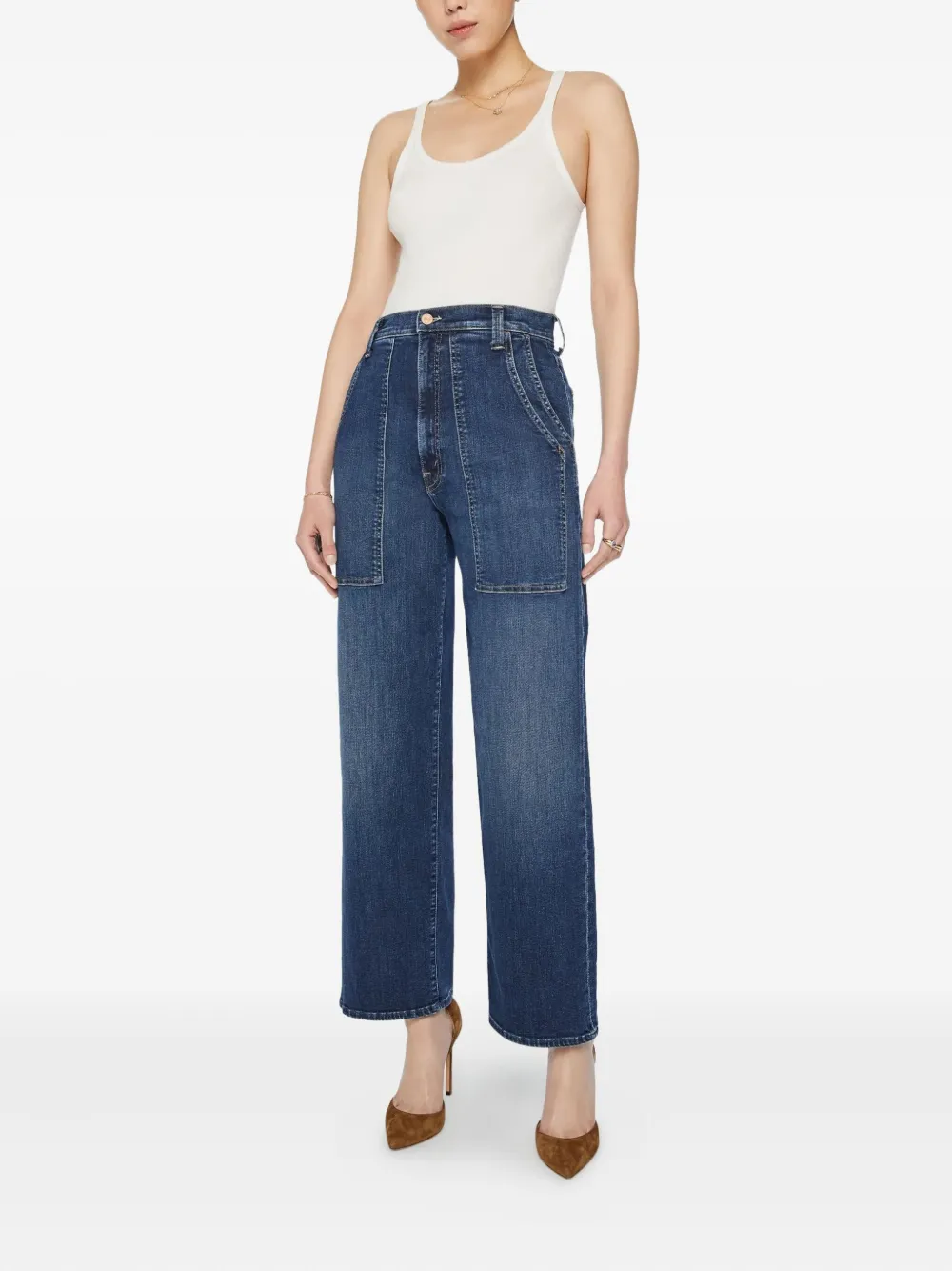 MOTHER utility-pocket jeans - Blauw