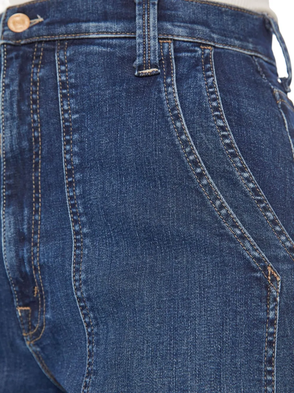 MOTHER Jeans met cargo zak Blauw