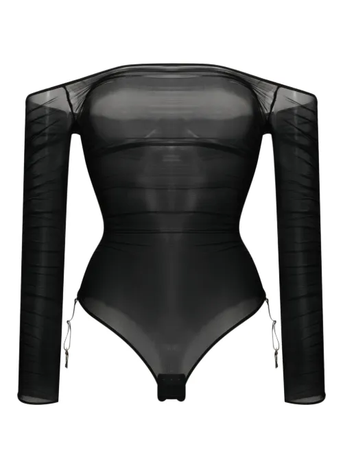 Body drapé à effet de transparence - Maison Close - Modalova
