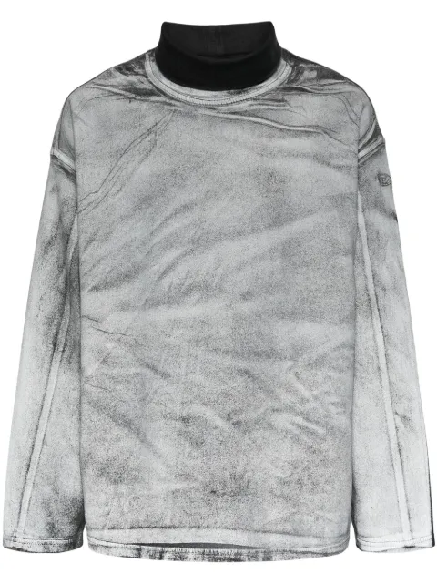 Diesel D-Nlabelcol reflective sweatshirt
