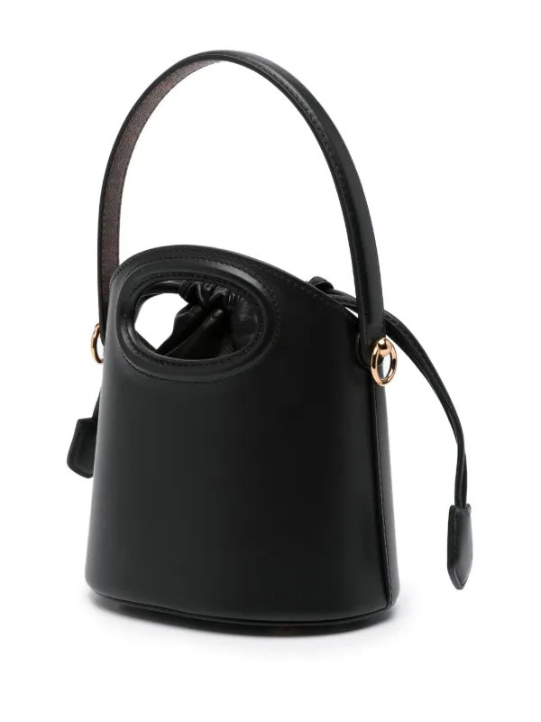 [ETRO] サトゥルノ ミニ レザー バケットバッグ Mini leather Saturno bag | Women | Black | ETRO