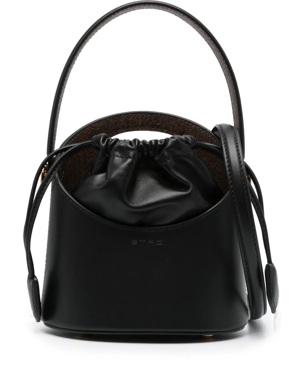 Etro Saturno Bucket Bag In Schwarz