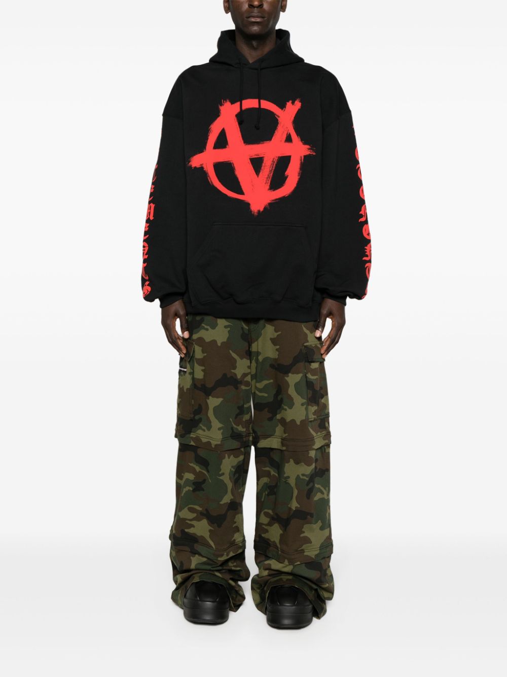 Image 2 of VETEMENTS Reverse Anarchy printed hoodie