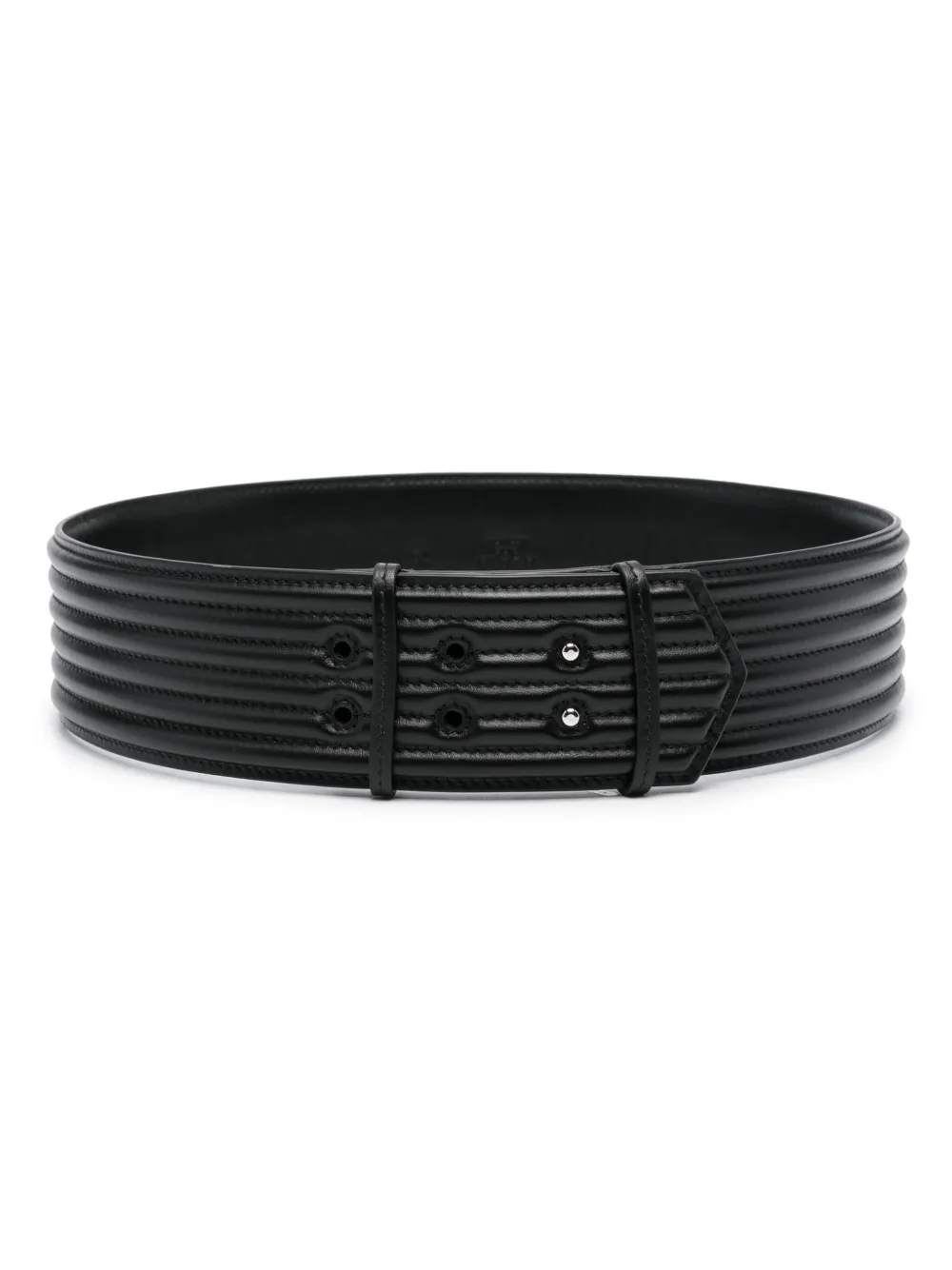 Alaïa embossed leather belt | Black | Image 1