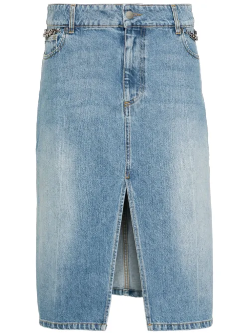 Jupe Iconic Falabella en jean - Stella McCartney - Modalova