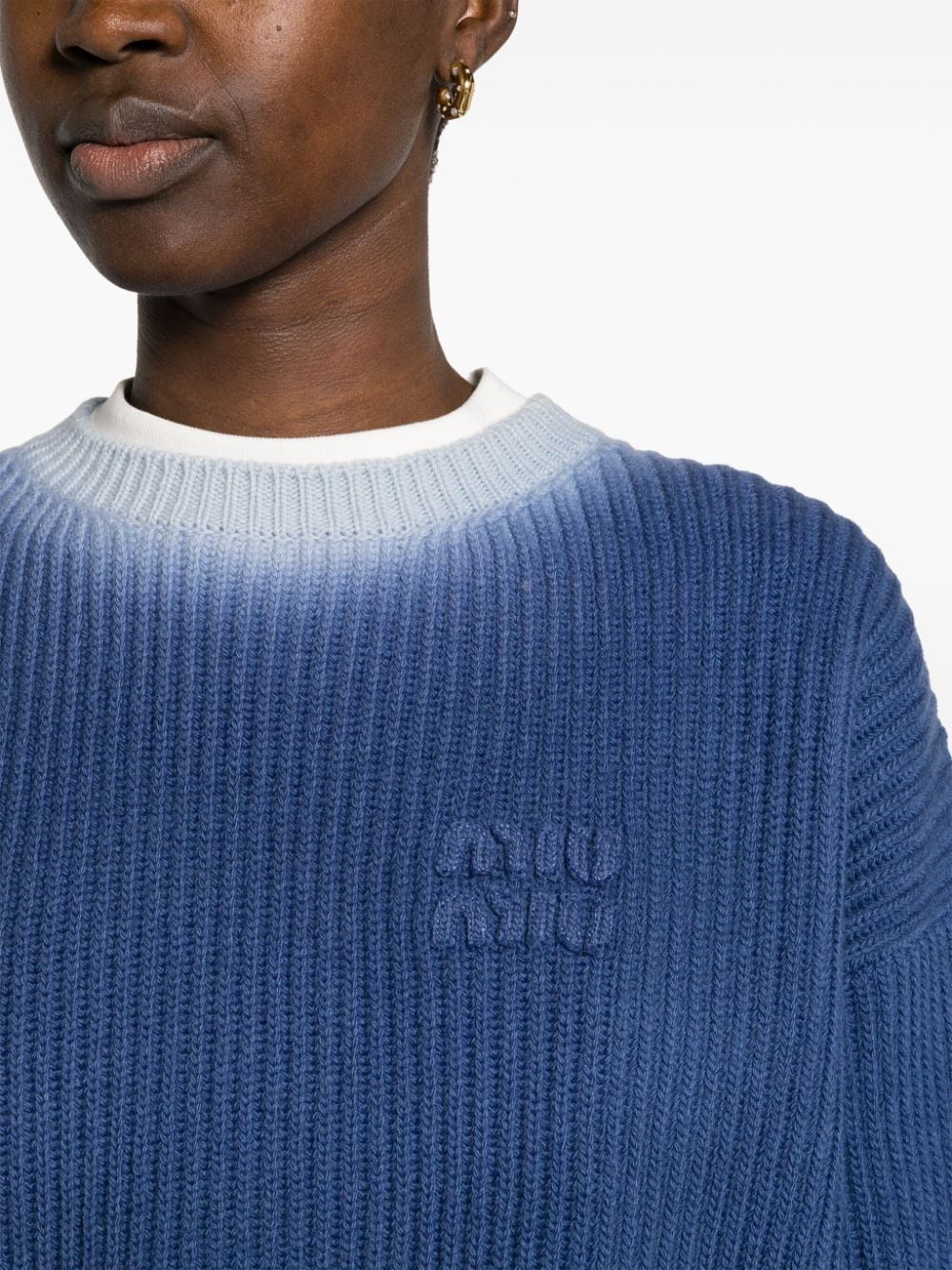 Miu Trui met ombré-effect Blauw