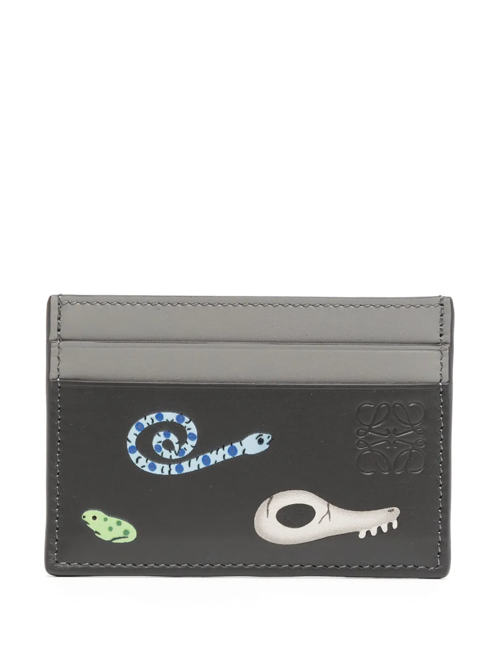 LOEWE x Suna Fujita Mandragora leather card holder | Grey | Image 1