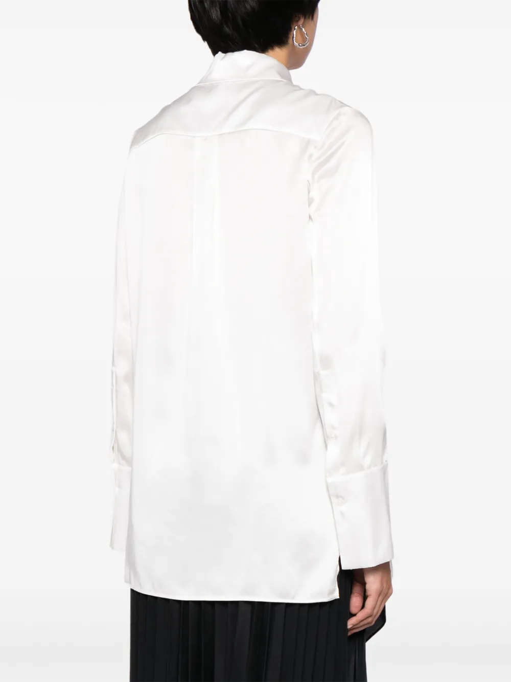 LOEWE Satijnen blouse Wit