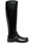 LOEWE Campo leather boots - Black