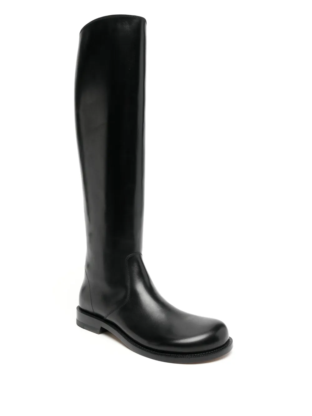 LOEWE Campo leather boots Black
