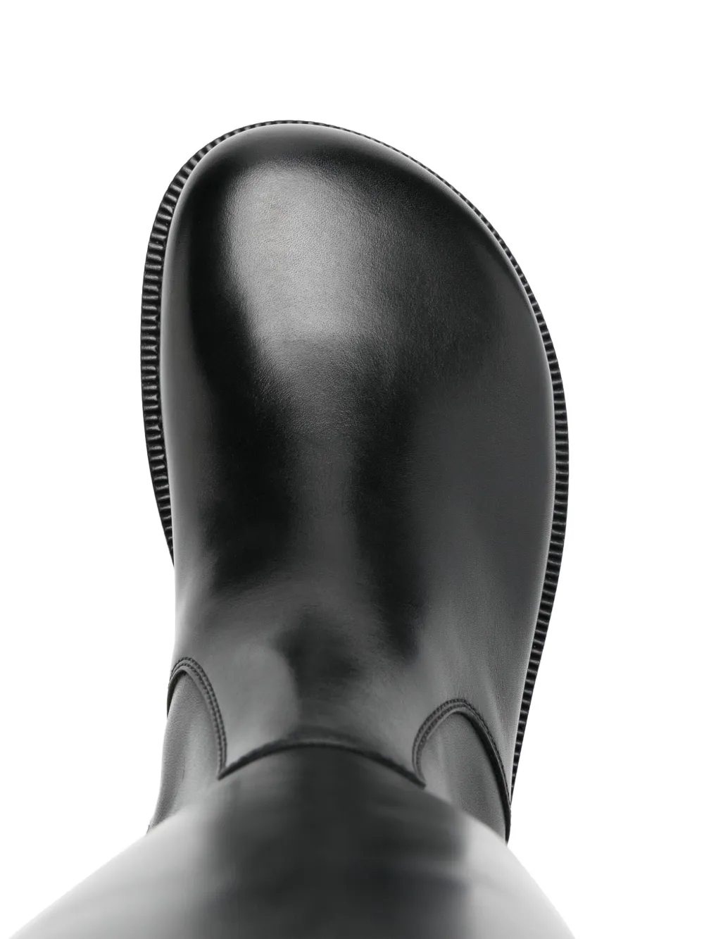 LOEWE Campo leather boots Black