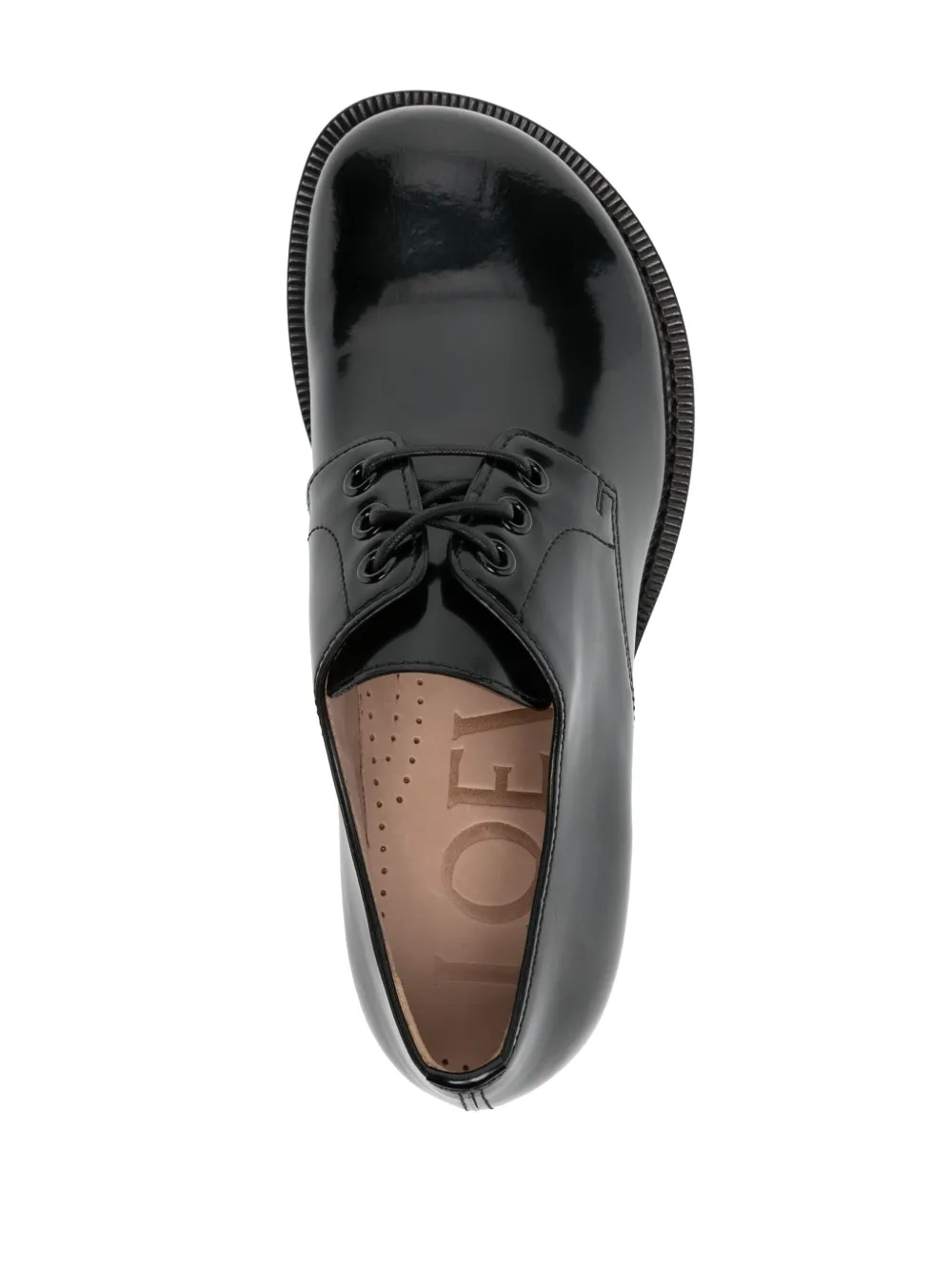 LOEWE Campo 40mm leather brogues Black