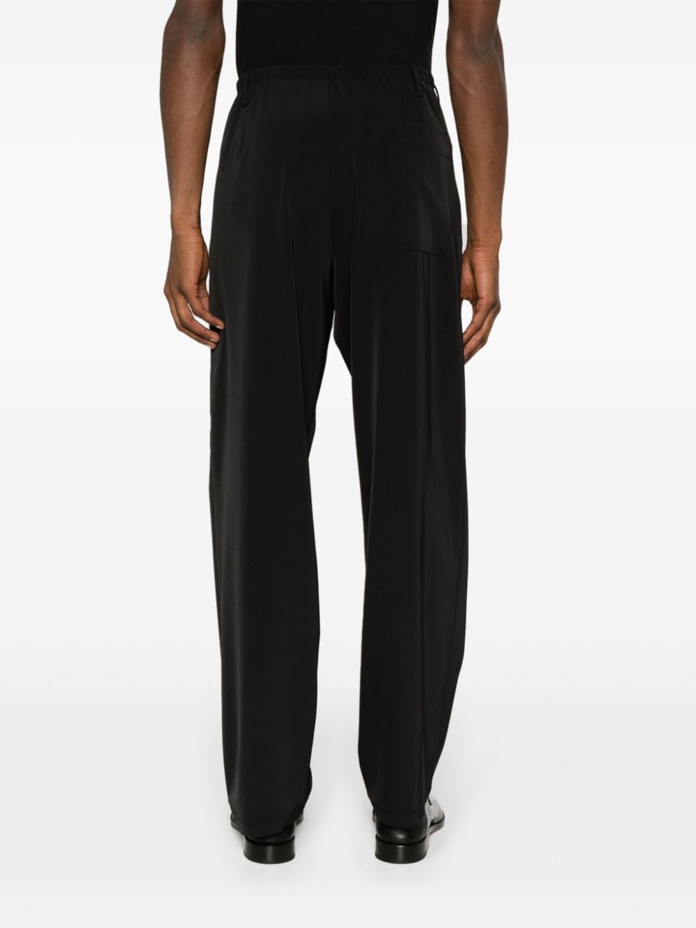 Shop Mm6 Maison Margiela Single-stitch High-waist Trousers In Black