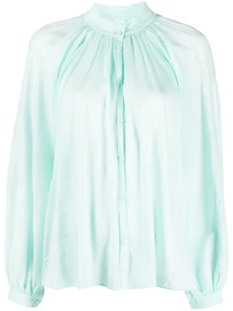Forte Forte draped semi-sheer shirt