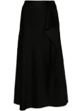 Simkhai Blane satin midi skirt - Black