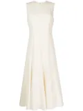 Theory crepe flared midi dress - White