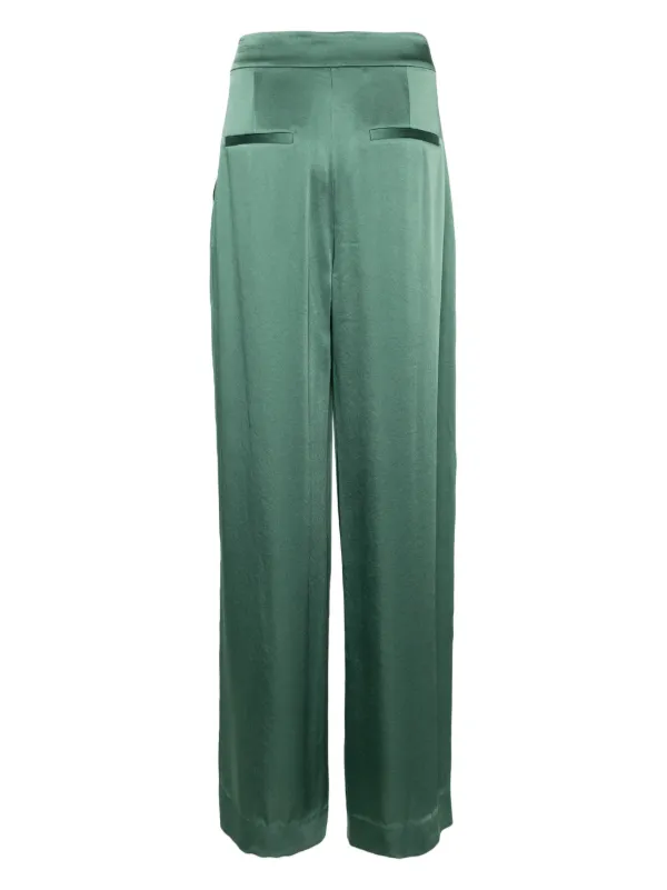 Simkhai Kyra wide-leg Trousers | Green | FARFETCH JO