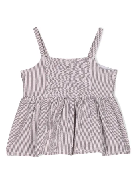 Il Gufo striped seersucker tank top