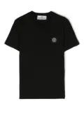 Stone Island Junior Compass-patch cotton T-shirt - Black