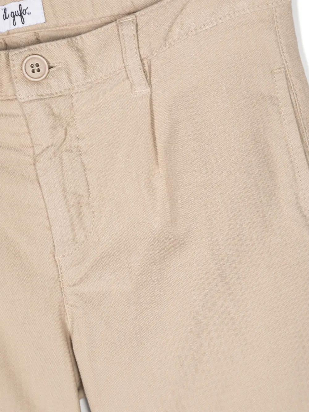 Il Gufo Geplooide shorts Beige