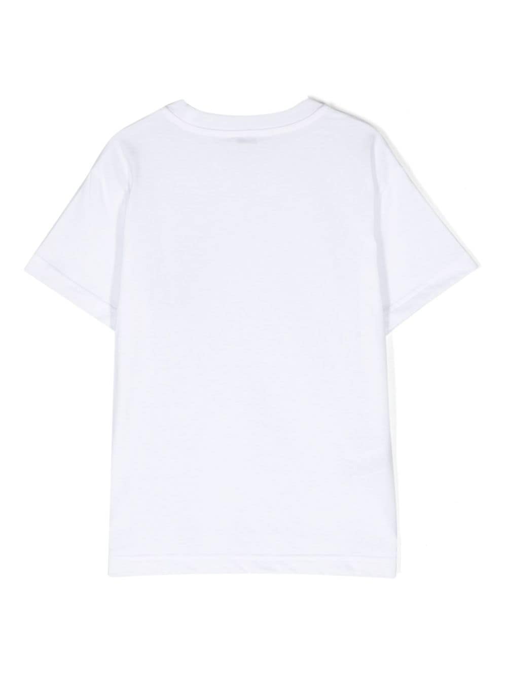 Shop Il Gufo Barcode-print Cotton T-shirt In White