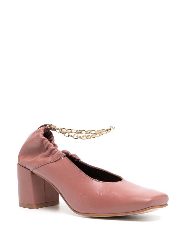 ALOHAS Agent Anklet Leather Pumps Farfetch