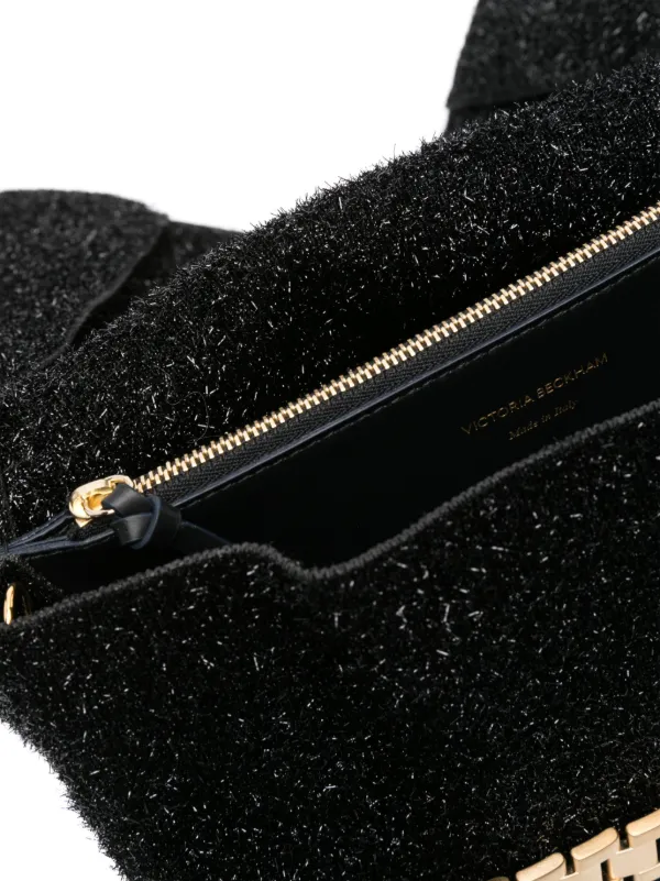 【Victoria Beckham】チェーンブラッシュドレザークラッチ Victoria Beckham チェーン レザークラッチバッグ | ブラウン