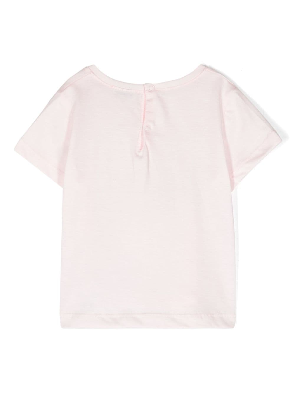 Shop Il Gufo Graphic-print Cotton T-shirt In Pink