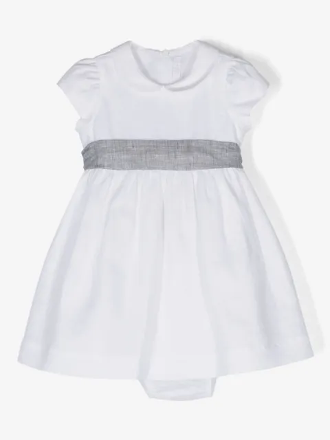 Il Gufo sash-detail linen dress