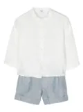 Il Gufo linen shorts set - White