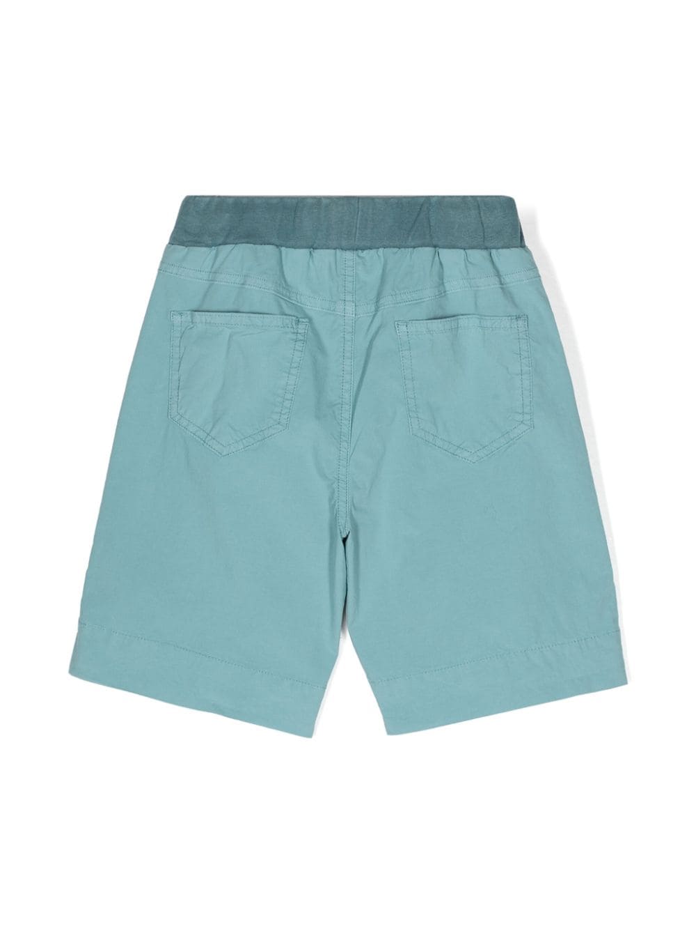 Shop Il Gufo Drawstring Bermuda Shorts In Blue