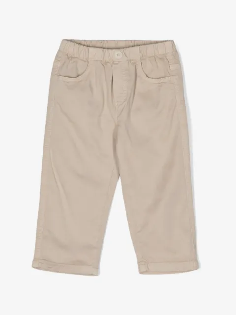 Il Gufo gabardine straight-leg trousers