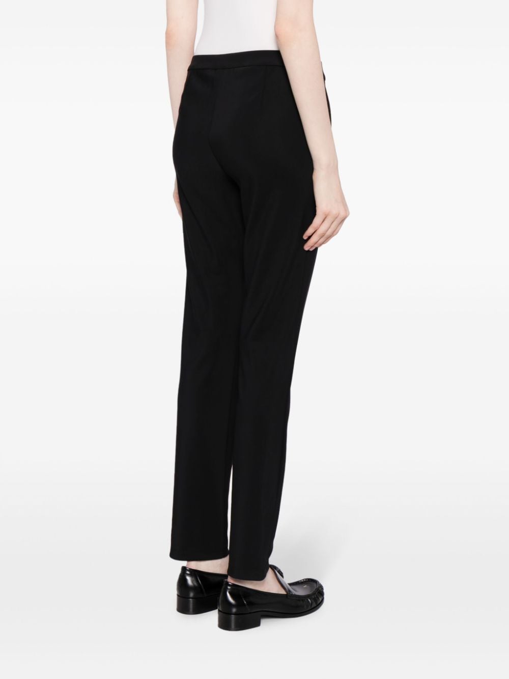 Shop Theory Skinny-cut Concealed-fastening Trousers In Black