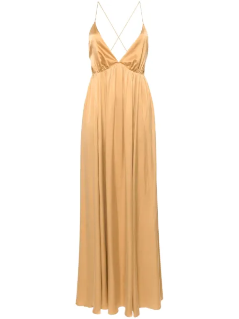 ZIMMERMANN open-back silk maxi dress